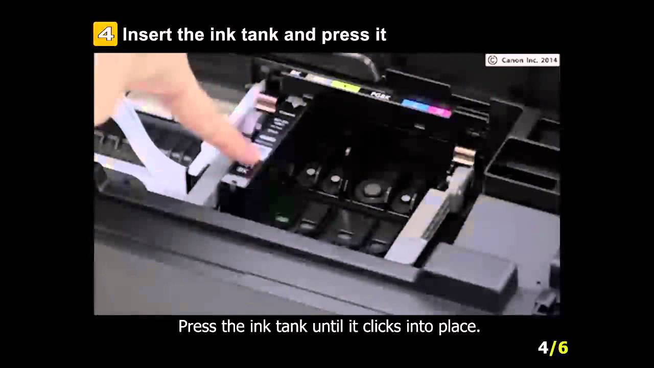 PIXMA iP8720:Installing the ink tanks