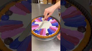 Using a color palette generator to design a cookie cake 🎨 #cake #cakedecorating
