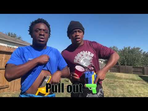 Different types of people at a party when they see everybody run