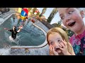 We Made A SKATE PARK SWiMMiNG POOL Backyard Water Surprise Slip N Slide With Adley Niko Navey