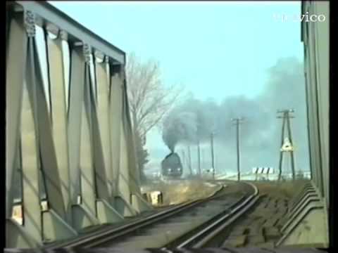 Poland 1991 locomotive Ol49-54  Crossed a Bridge at Kopánica