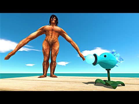 Ice Peashooter vs Random Monsters - Animal Revolt Battle Simulator