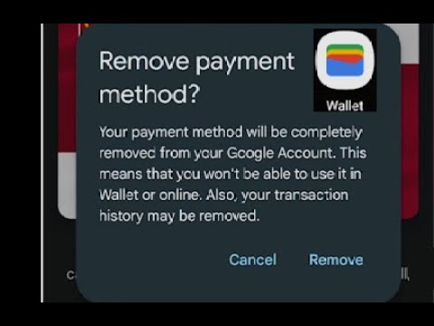 How to remove/delete a card from Google Wallet/Pay