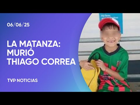 Murió Thiago Correa, el nene baleado por un policía