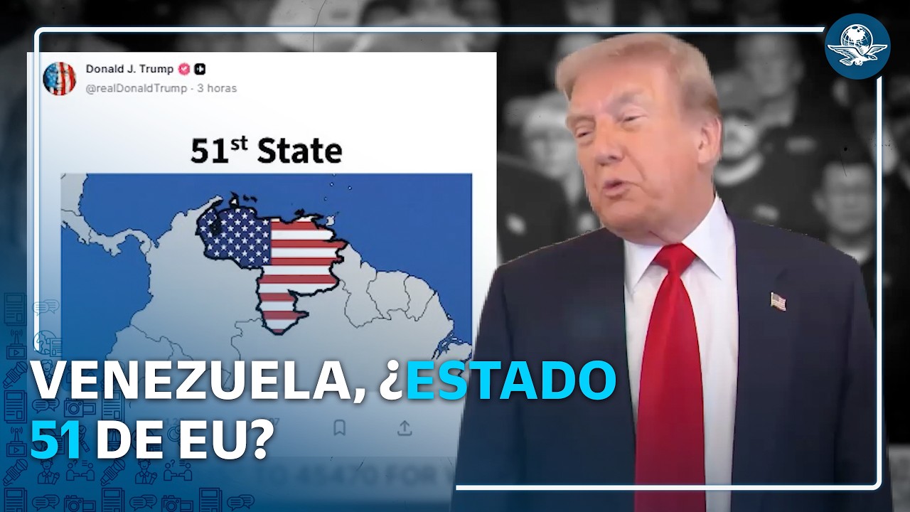 Donald Trump publica mapa de Venezuela como el "estado 51" de Estados Unidos
