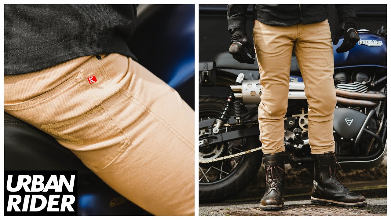 Robby Slim Beige motorcycle pants review by Urban Rider