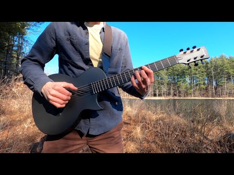 Enya Nova Go Carbon Fiber Acoustic Guitar Blue (1/2 Size) image 9