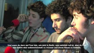 jmc spricht mit den Golden Silvers (Ein Video Interview mit Gwilym, Alexis und Ben)