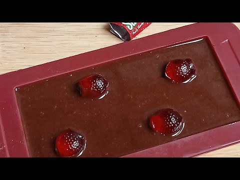 Dairy Milk Strawberry 🍓 Jelly Chocolate 🍫 at Home 🏡 #shorts #viral
