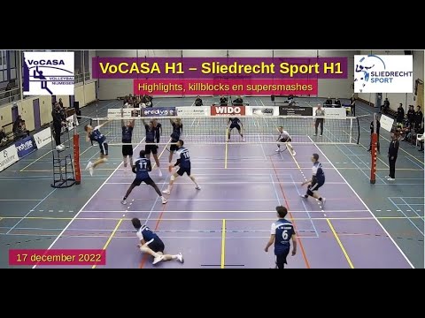 Highlights, killblocks en supersmashes VoCASA-Sliedrecht (17dec2022)