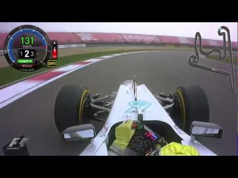 F1 2012 Chinese GP Rosberg Pole Lap