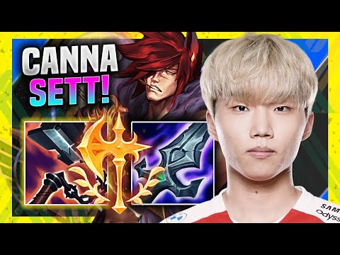 CANNA CHILLING WITH SETT! - T1 Canna Plays Sett Top vs Irelia! | Season 11