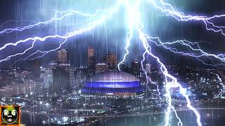 Thunderstorm Sounds with Rain, Wind, Loud Thunder and Heavy Lightning for Sleeping | New Orleans