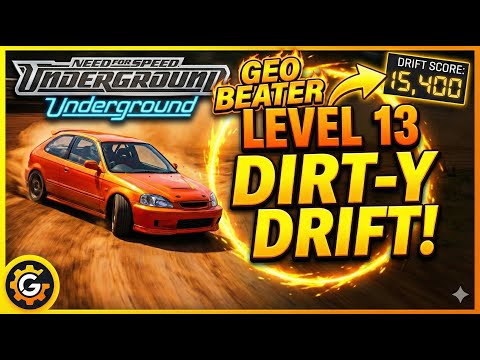 NFS Underground Walkthrough: Level 13 "Time To Get Dirt-y" Drift Challenge (HD)