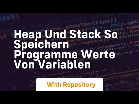 heap und stack so speichern programme werte von variablen