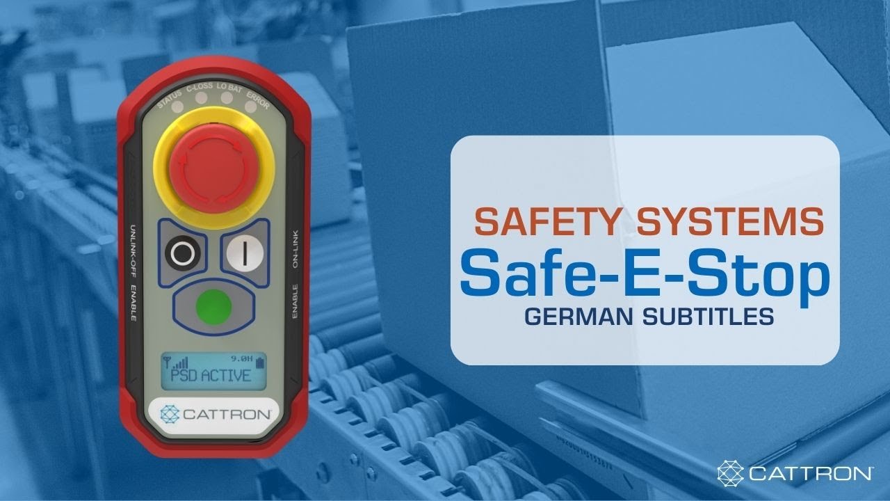 Safe-E-Stop Wireless Emergency Stop (German Subtitles)