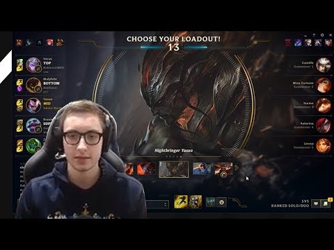 601. Bjergsen - Yasuo vs Katarina - Mid - December 19th, 2017 - Patch 7.24 PreSeason 8