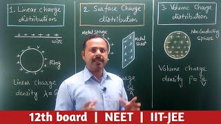 15. Types of continuous charge distribution | Class 12th | Physics Notes