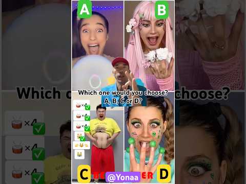 Which one would you choose?A, B, C or D? #abcd #shortvideo #funny #challenge