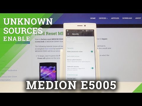 How to Enable Unknown Sources in MEDION E5005 - Allow App Installation
