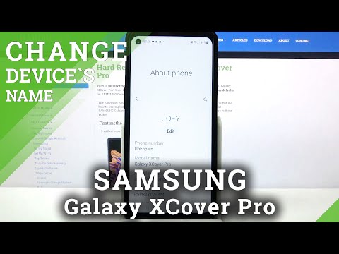 How to Rename Samsung Galaxy XCover Pro - Change Device's Name
