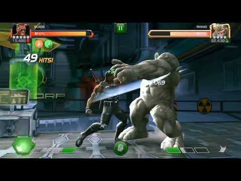 Rank5 Blade vs Realm of legends Rhino | Marvel Contest of  Champions | Blade vs ROL