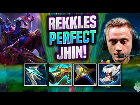 REKKLES PERFECT GAME WITH JHIN! - G2 Rekkles Plays Jhin ADC vs Caitlyn! | Patch 11.22