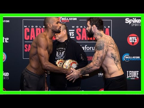 Bellator 190 weigh-in results: rafael carvalho vs. alessio sakara title fight official