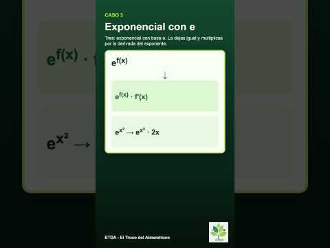 🧮 Derivadas PAU: los 3 casos que SIEMPRE caen | Regla cadena, cociente, e^x #shorts