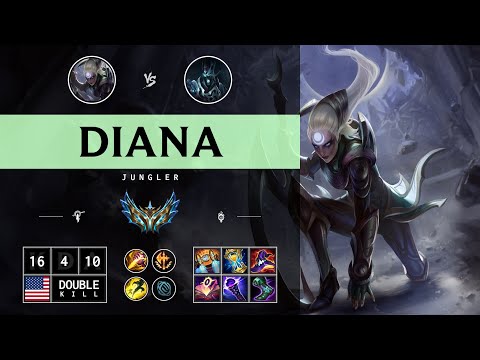 Diana Jungle vs Karthus - NA Challenger Patch 14.14