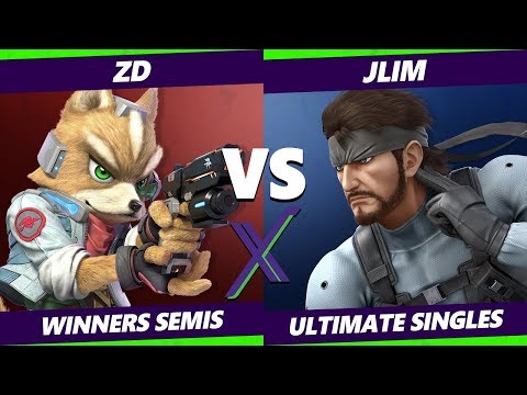 Smash Ultimate Tournament - ZD (Fox) Vs. JLim (Snake) S@X 325 SSBU Winners Semis