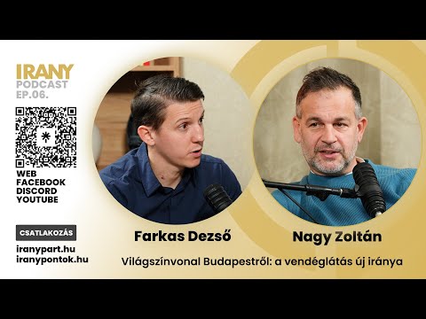IRÁNY Podcast - Nagy Zoltán | Világszínvonal Budapestről: a vendéglátás új iránya adás borítóképe
