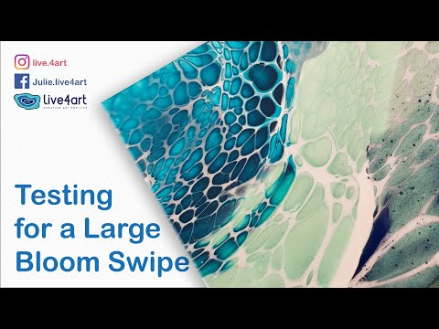 #31 Testing colours for a large Fluid Art Bloom Swipe (SheleeArt style)