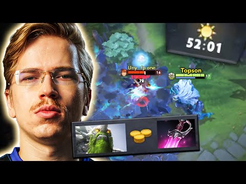 This Topson TINY game lasted 52min for a reason...