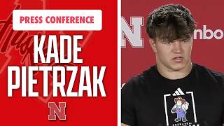 Nebraska Football DL Kade Pietrzak meets with the media on Friday I GBR