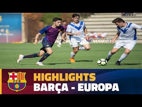 FC Barcelona Juveníl A (U-19) vs. Europa (4-0)