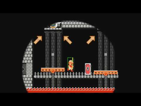 W3-4　火炎プクプクの城　Fire Cheep-cheep by ケイノスケ ~ SUPER MARIO MAKER ~ NO COMMENTARY 1AR