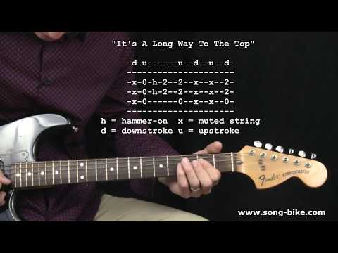 "It's A Long Way To The Top" by ACDC : 365 Riffs For Beginning Guitar !!