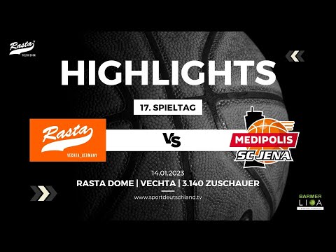 Highlights: RASTA Vechta - Medipolis SC Jena 111:65 (14.1.23)