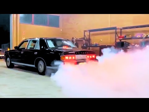 Thumbnail for Toyota Century V12 INSANE burnout by Toyota, Toyota Century