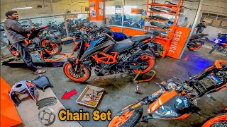 Duke 390 ka Chain sprocket set change Kar Diya 😍