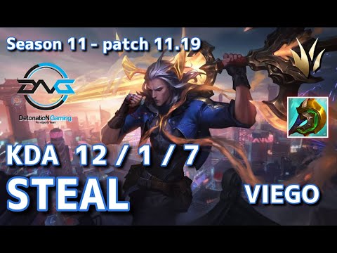 【EUWサーバー/D1】DFM Steal ヴィエゴ(Viego) VS シンジャオ(Xinzhao) JG - Patch11.19 EUW Ranked【LoL】