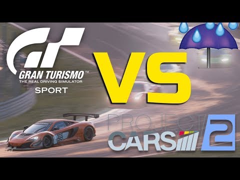 Gran Turismo Sport vs Project Cars 2 | Redbull | Rain | Dusk