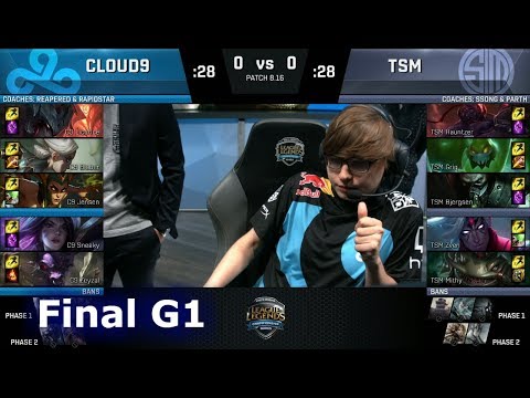 Cloud 9 vs TSM - Game 1 | Final of S8 NA Regional Qualifier for S8 Worlds 2018 | TSM vs C9 G1