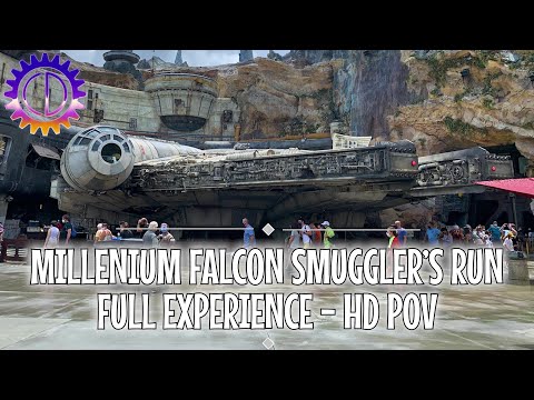 Millennium Falcon Smuggler's Run - Full Experience & Right Pilot HD POV