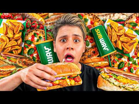 Ich habe 7 TAGE nur SUBWAY GEGESSEN🥪 viel SCHLIMMER als gedacht!
