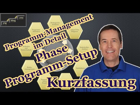 Programm-Management im Detail — Phase Programm-Setup — Kurzfassung