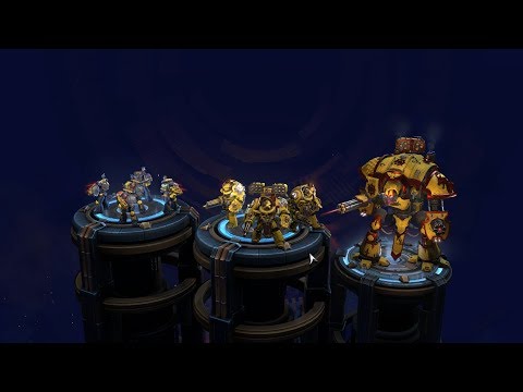 Space Marines (Imperial Fists) vs Orks (Blood Axes), 3v3, Hard AI - Warhammer 40 000: Dawn Of War 3