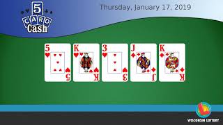 WI Lottery DailyLotto 01/17/2019