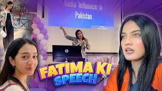 FATIMA KI LUMS MAI SPEECH 🎤 | Audience Ka Reaction 👏 | Rabia Ki Dushman University 😂
